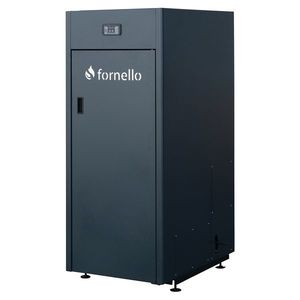 CENTRALA PE PELETI FORNELLO KING PLUS 25 KW, echipata cu: pompa de circulatie, vas de expansiune, supapa de siguranta, automatizare, rezervor pentru peleti 100 kg, creuzet din fonta, tiraj fortat imagine