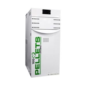 Centrala termica pe peleti Fornello Lidya Compact Plus 25 kw, curatare automata arzator si mecanica schimbator, echipata cu pompa electronica Grundfos, vas expansiune, grup siguranta integrat, arzator inox, clasa A+ imagine