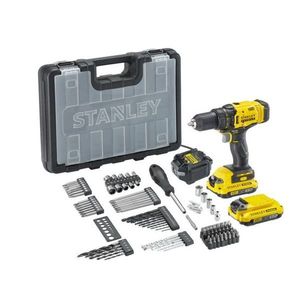 Masina de gaurit si insurubat Stanley SFMCD700D2A, 2 acumulatori 18 V/2.0 Ah, 60 Nm, 100 accesorii imagine
