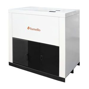 Centrala pe peleti Fornello Eco Energy 75 kW, echipata cu automatizare, afisaj digital, arzator fonta, curatare mecania a drumurilor de fum, buncar peleti integrat 180 kg imagine