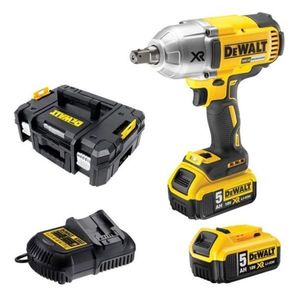 Masina de insurubat cu impact Dewalt DCF900P2T, patrat 1/2"", max 1355 Nm, cu 2 acumulatori 18V XR /5.0 Ah si incarcator in valiza TSTAK imagine
