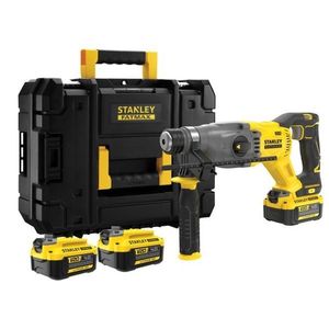 Ciocan rotopercutor SDS Plus Stanley SFMCH900M22, cu 2 acumulatori 18V / 2.0Ah, 2.0J, cu incarcator si valiza de transport imagine