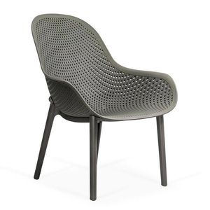 Scaun terasa gri din plastic cu cadru rezistent HRC 593 imagine