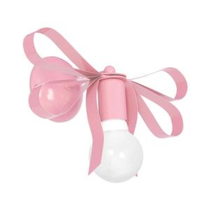 Aplica perete copii NELA 1xE27/60W/230V roz deschis imagine