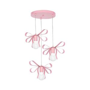 Lustra copii NELA 3xE27/60W/230V roz deschis imagine