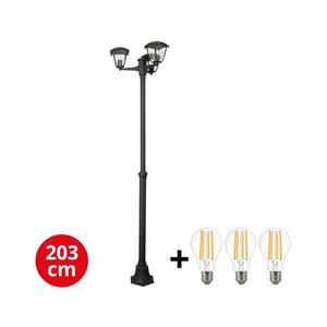 Lampă LED de exterior LUNA 3xE27/60W/230V IP44 Brilagi imagine