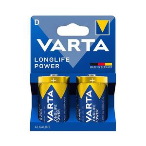 Bateriei alcalină 2 buc. Varta 4920121422 LONGLIFE POWER LR20/D 1, 5V imagine