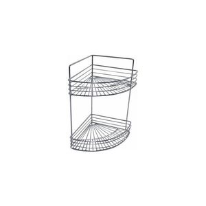 Etajeră de perete cu două rafturi pentru duș 30, 6x37, 5 cm crom lucios imagine