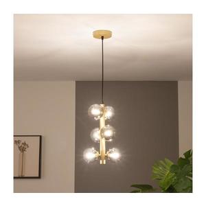 Lustră LED pe cablu Brilagi MILLA 6xG9/3W/230V auriu/fumuriu imagine