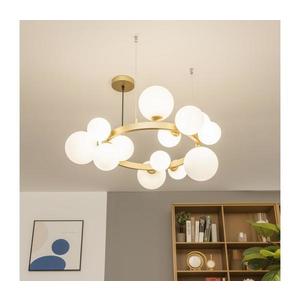 Lustră LED pe cablu Brilagi MILLA 15xG9/3W/230V auriu/alb imagine
