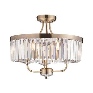 Lustră aplicată Endon 102506 CHESTERFIELD 3xE14/6W/230V d. 45 cm alamă imagine