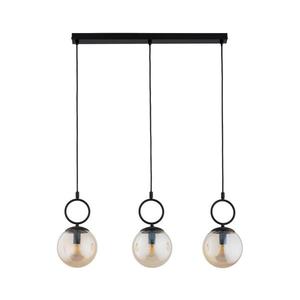 Lustră pe cablu SITRO 3xE14/10W/230V negru/bej fumuriu imagine