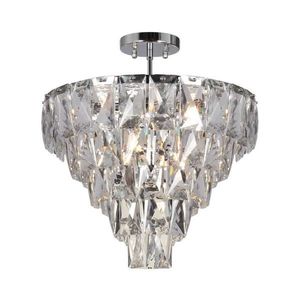 Lustră pe tijă CHELSEA 6xE14/40W/230V d. 50 cm crom lucios imagine