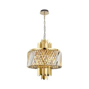 Lustră pe lanț MARGOT 6xE14/40W/230V d. 43 cm auriu imagine