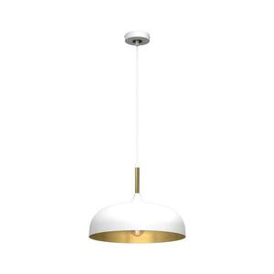 Lustră pe cablu Brilagi ABRAHAM 1xE27/60W/230V d. 35 cm alb imagine