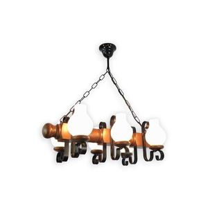 Lustră pe lanț Brilagi RUSTIC 6xE14/40W/230V fag/nuc imagine