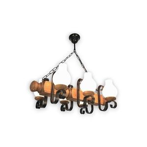 Lustră pe lanț Brilagi RUSTIC 6xE14/40W/230V fag imagine