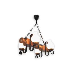 Lustră pe lanț Brilagi RUSTIC 4xE14/40W/230V fag/nuc imagine
