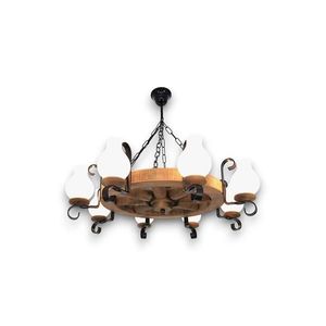Lustră pe lanț Brilagi ROATA 8xE14/40W/230V fag imagine