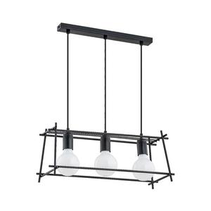 Lustră pe cablu NETI 3xE27/15W/230V negru imagine