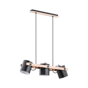 Lustră pe cablu ARI 3xE27/15W/230V negru/bej imagine