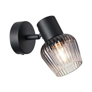 Spot de perete Prezent 14100 OASIS 1xE27/60W/230V negru/fumuriu imagine