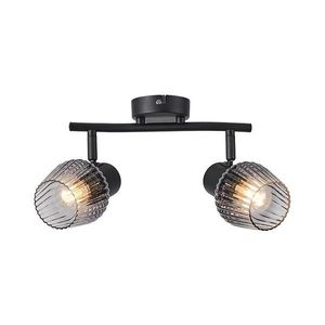 Spot Prezent 14101 OASIS 2xE27/60W/230V negru/fumuriu imagine