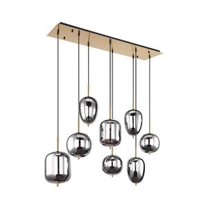 Lustră pe cablu Globo 15345-8MM BLACKY I 8xE14/40W/230V imagine