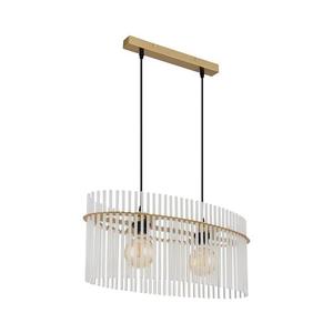 Lustră pe cablu Globo 15698H3M GORLEY 2xE27/60W/230V auriu imagine