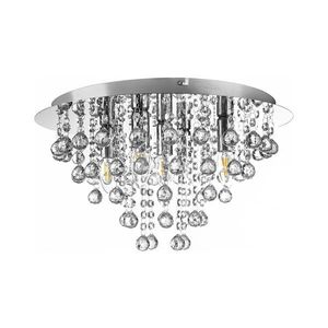 Plafonieră Globo 63040506 LONDON 5xE14/40W/230V d. 46 cm crom lucios imagine