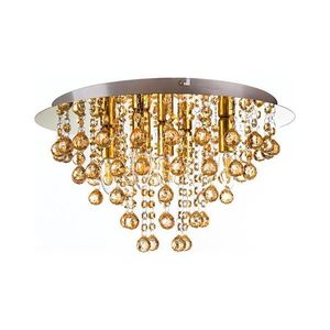 Plafonieră Globo 63040545 LONDON 5xE14/40W/230V d. 46 cm auriu imagine