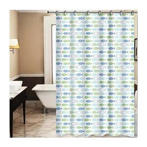 Perdea de duș TORO PREMIUM 178x199 cm albastru/verde imagine