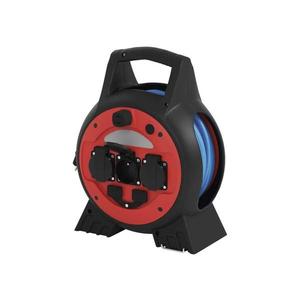 Prelungitor pe tambur 3Z 20m roșu/negru IP44 imagine