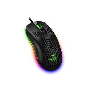 Maus LED RGB cu fir pentru jocuri video CONNECT IT CMO-5511-BK 200-12800 DPI negru imagine