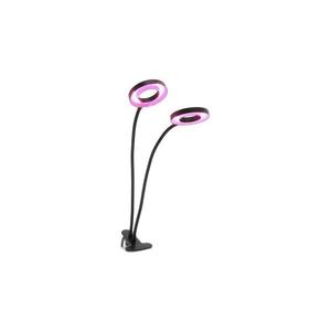 Lampă LED flexibilă dimabilă de masă cu clemă pentru creșterea plantelor VITARO 2xLED/4W/230V negru imagine