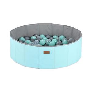 Piscină cu bile pentru copii d. 80 cm albastru/gri imagine