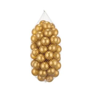 Bile din plastic 50 buc. d. 7 cm auriu imagine