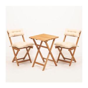 Set de balcon din fag cu perne imagine