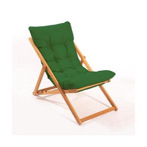 Șezlong de grădină verde/fag imagine