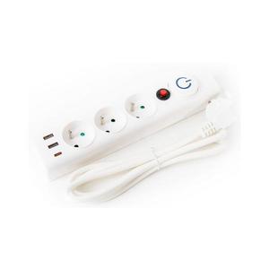 Prelungitor cu întrerupător 3Z tip E + 2xUSB-A + 1xUSB-C 1, 5m imagine