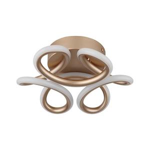 Plafonieră LED Globo 67386-24CH MELISAND 24W/230V d. 26 cm auriu imagine