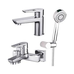 Set de cadă cu baterie + baterie de lavoar Cersanit S952-003 MILLE crom lucios imagine