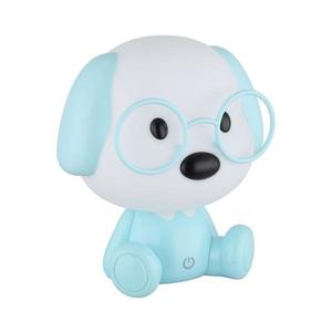 Veioză LED reîncărcabilă dimabilă de veghe pentru copii Globo 21761B PUPPY 1W/5V 500 mAh albastru imagine