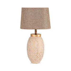 Lampă de masă 1xE27/40W/230V bej/auriu imagine