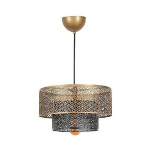 Lustră pe cablu 1xE27/40W/230V auriu/negru imagine