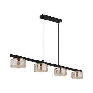 Lustră LED pe cablu Globo 16055-4HG HIGGINS 4xGX53/6W/230V fumuriu/maro imagine