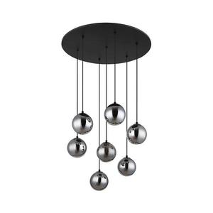 Lustră LED pe cablu Globo 56133-7H RIHA 7xG9/3, 5W/230V fumuriu/negru imagine