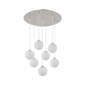 Lustră LED pe cablu Globo 56140-7H RIHA 7xG9/3, 5W/230V alb imagine