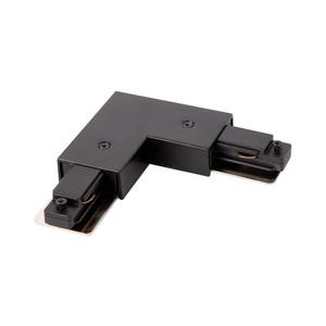 Conector pentru corpuri de iluminat în sistem de șină monofazic tip L + sursă de alimentare negru imagine