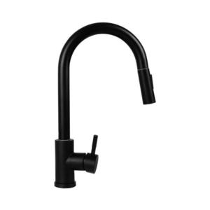 Baterie de chiuvetă cu cap de duș detașabil Pyramis 90941338 IDEA negru mat imagine